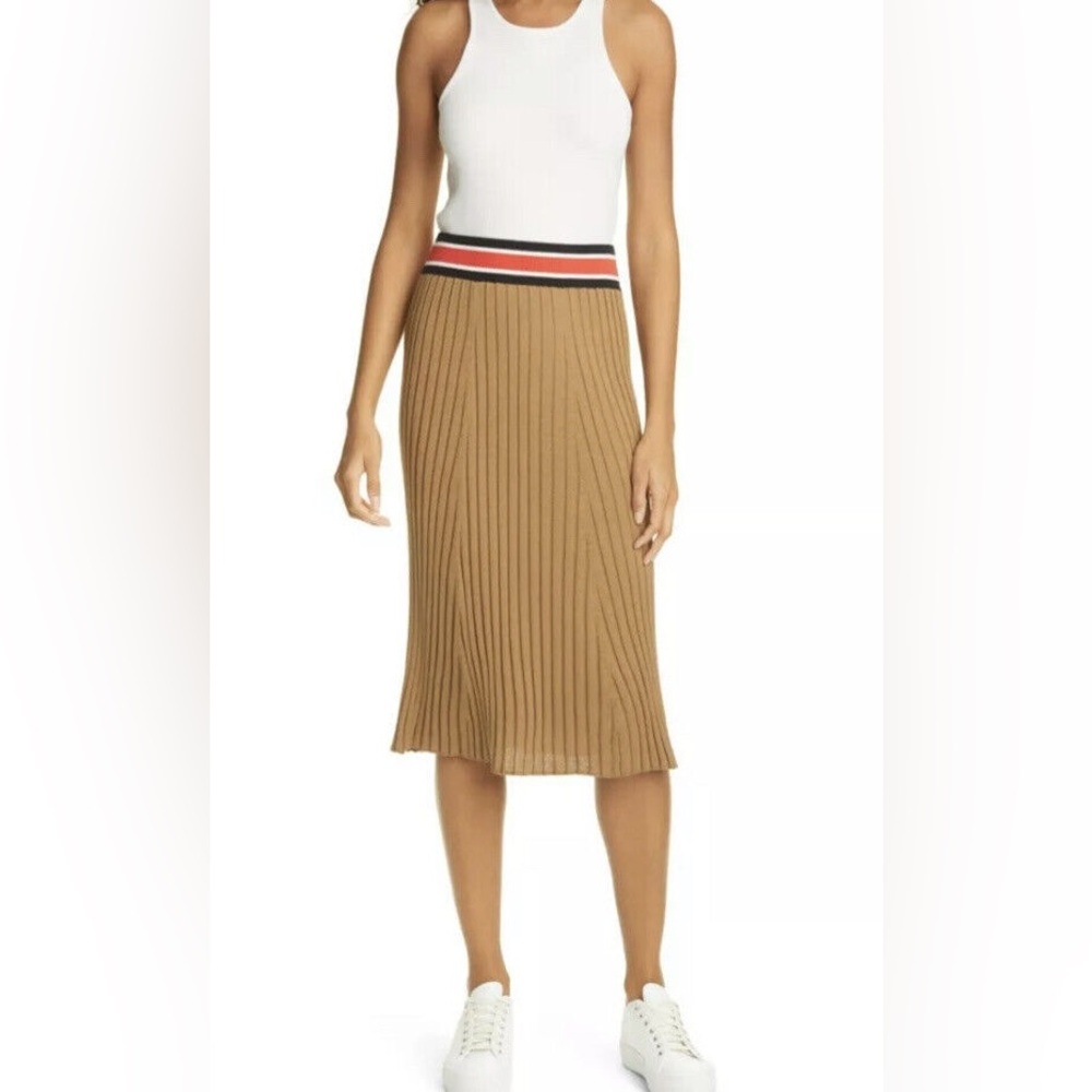 ALC Silk Blend Pleated Skirt